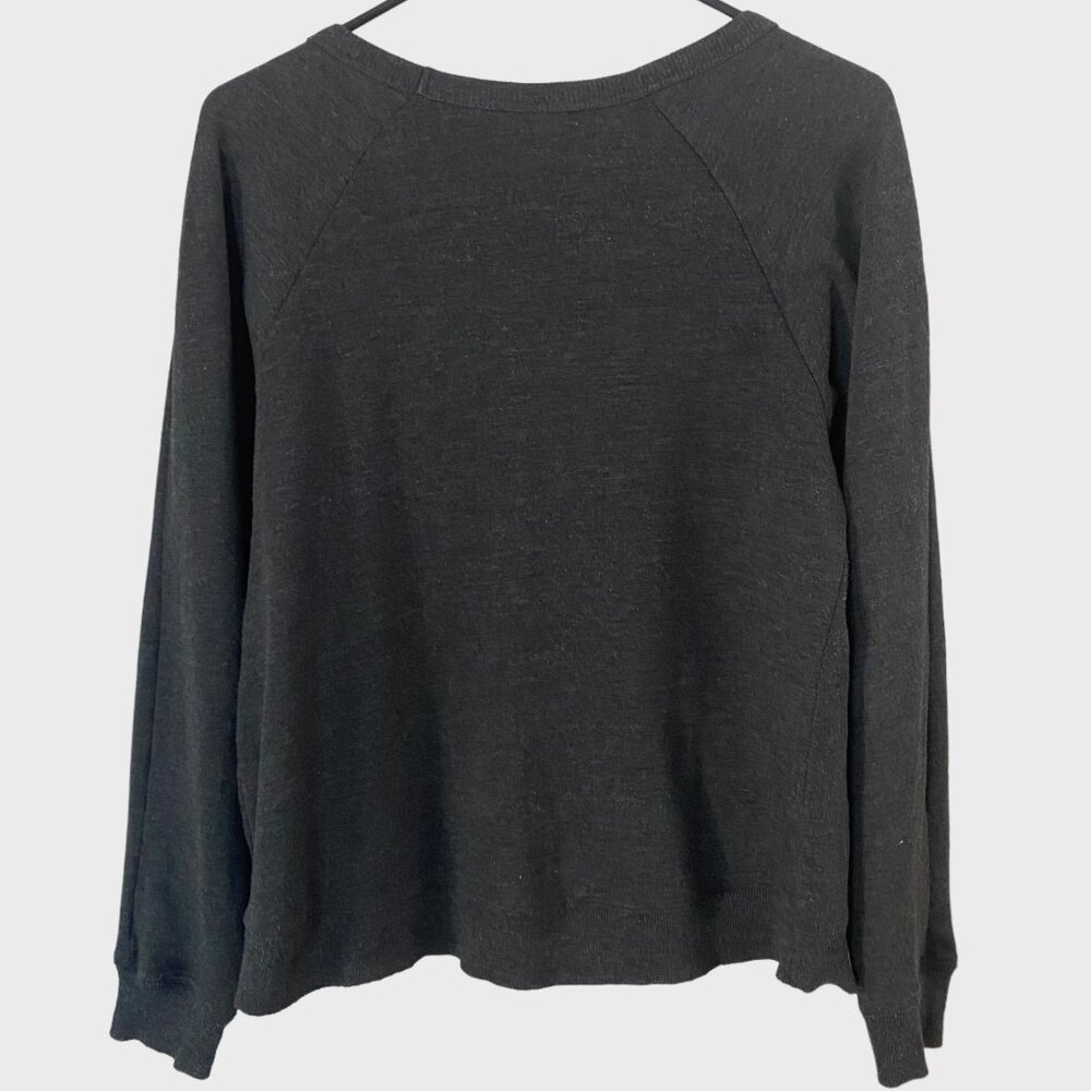 Disney Nightmare Before Christmas Scoop-Neck Sweatshirt Women's Medium Dark Gray - Picture 4 of 12